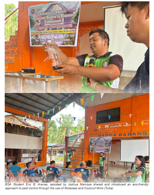 Misamis University Promotes Sustainable Agriculture in Selected Communities in Misamis Occidental 